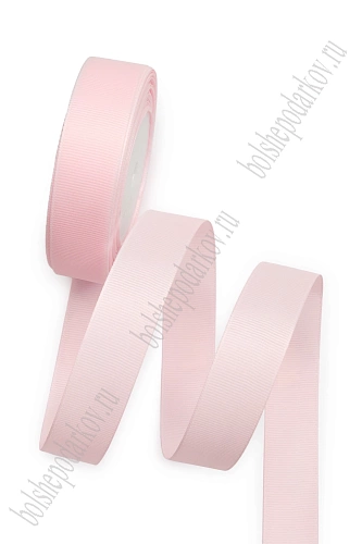 Лента репсовая 2,5 см*20 ярд (SF-3451) светло-розовый №43