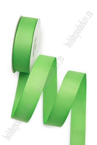 Лента репсовая 2,5 см*20 ярд &amp;quot;1 сорт&amp;quot; (SF-1348) светло-зеленый №227