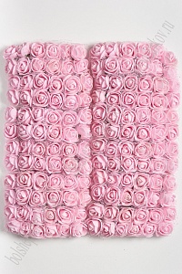 Головки цветков &quot;Розочка&quot; на веточке с сеточкой, 144 шт (SF-043), светло-розовый №3