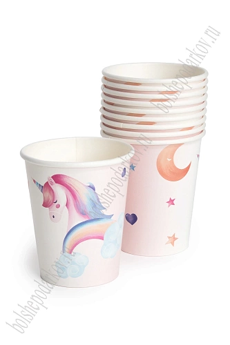 Стаканчики бумажные 250 мл (10 шт) SF-7834, №15