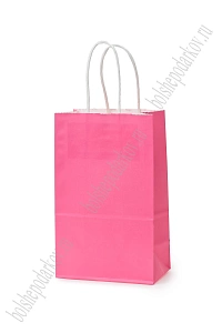 Пакет крафтовый 13*21*8 см (12 шт) SF-7175, розовый