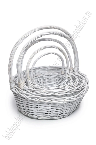 Корзины круглые, 5 в 1 (SF-8151) белый