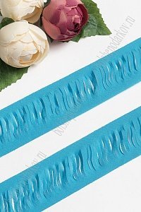 Лента шифоновая 5 см*1,4 м (5 шт) SF-5850, бирюзовый №38