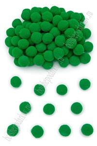 Помпоны Premium 1,3-1,5 см (200 шт) SF-3308, зеленый №19