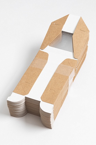 Коробка крафтовая с окошком 10,5x8x4 см TABOX 300 мл (50 шт)
