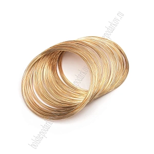 Проволока с эффектом памяти, 60 мм*0,6 мм (SF-7366) розовое золото