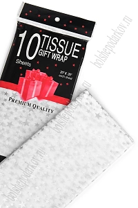 Бумага тишью 50*66 см "Звёздочки" (10 листов) SF-2861, №1