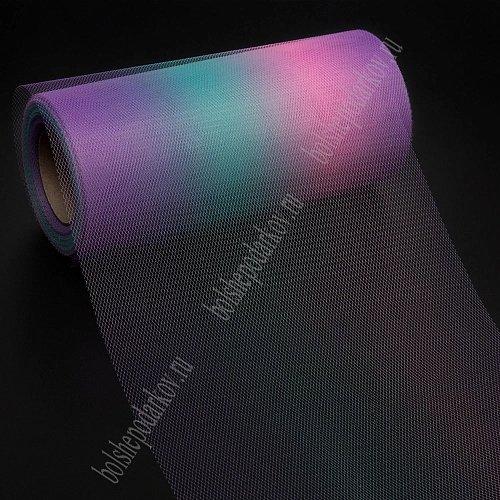 Фатин с переходом цвета 15 см*25 ярд (SF-2952) №6, в ассортимене