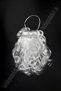 Борода Деда Мороза 20 см (SF-1711) белый