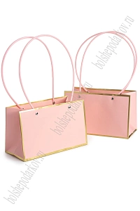 Сумка для цветов 22*13,5*10 см (10 шт) SF-7926, розовый