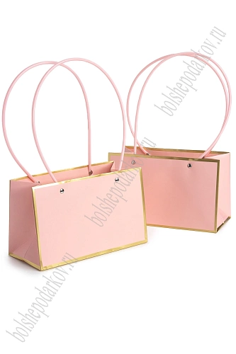 Сумка для цветов 22*13,5*10 см (10 шт) SF-7926, розовый