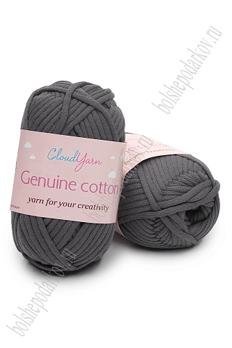 Пряжа &amp;quot;Genuine cotton&amp;quot; 50 гр (10 шт) SF-7844, темно-серый
