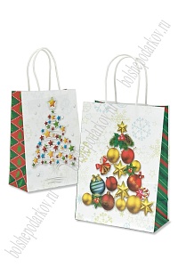 Пакет крафтовый с рисунком 15*21*8 см (12 шт) SF-7177, №9