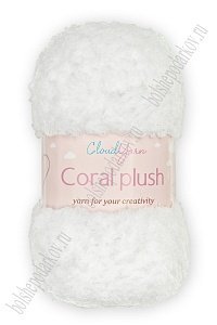 Пряжа &quot;Coral plush&quot; 100 гр (5 шт) SF-7843, белый