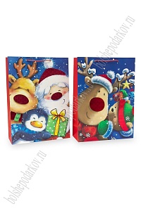 Пакет &quot;Новогодний&quot; 30*41,5*12 см (12 шт) SF-7826, микс №30