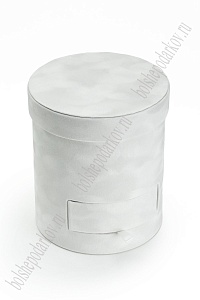 Коробка цилиндр, бархатная 17*20 см (SF-7435) белый