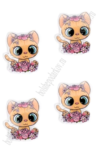 Кабошон-вырубка "Котёнок" 2,8*3,2 см (10 шт) SF-5951, №1