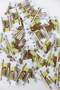 Муляж декоративный 6*2 см &quot;100 рублей&quot; (50 гр) Q31-1