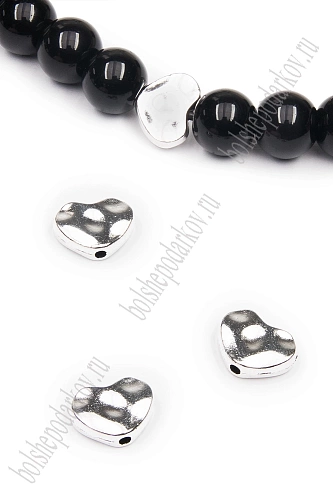 Бусина разделитель 12*10 мм (10 шт) SF-7750, серебро №44