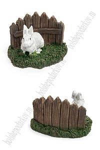 Фигурка миниатюрная &quot;Зайчик&quot; 4,7*3,8*3 см (1 шт) SF-8049