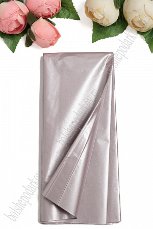 Бумага тишью металлик 50*66 см (10 листов) SF-5155, дымчато-розовый
