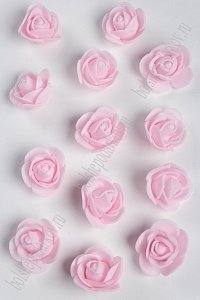 Головки цветов "Роза" мелкая 25 мм (100 шт) SF-2097, светло-розовый №3