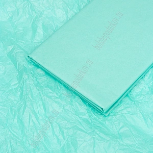 Бумага тишью 50*66 см (10 листов) SF-914, аквамариновый №324