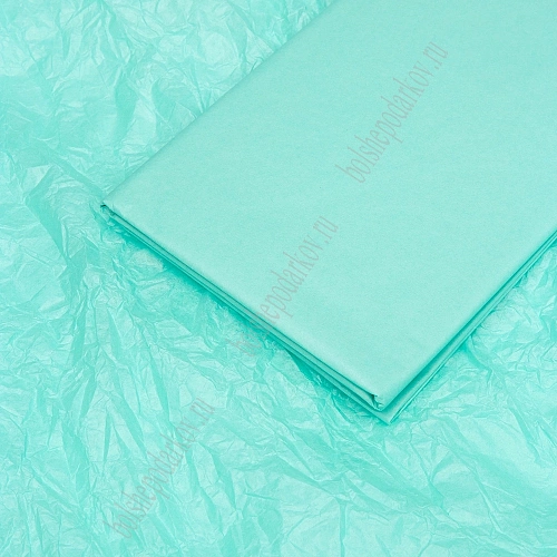 Бумага тишью 50*66 см (10 листов) SF-914, аквамариновый №324
