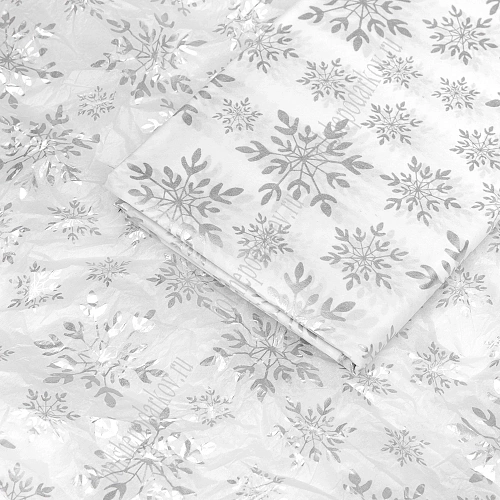Бумага тишью 50*66 см &amp;quot;Снежинки&amp;quot; (10 листов) SF-2861, №1