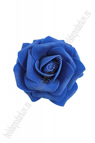 Головки цветов &amp;quot;Роза&amp;quot; крупная 7,5 см (30 шт) SF-602, синий