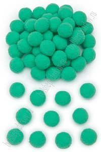 Помпоны Premium 1,8-2 см (100 шт) SF-3309, аквамариновый №09
