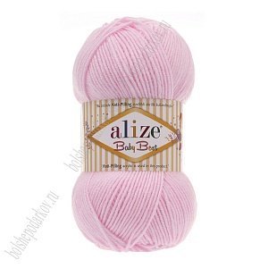 Пряжа &quot;Baby best antipilling&quot; 100 г*240 м (5 шт) светло-розовый №185