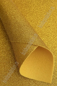 Фетр с блестками 2 мм (10 листов) SF-1954, золото №003