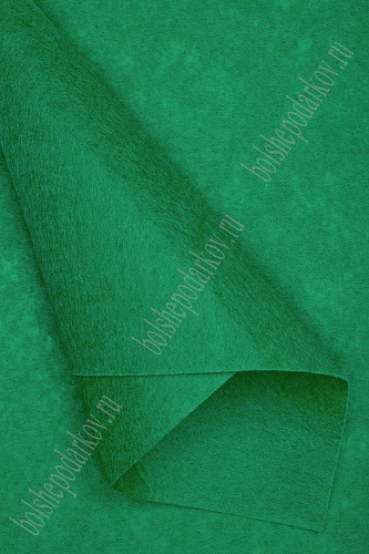 Фетр жесткий 1 мм (10 листов) SF-1943, зеленый №081