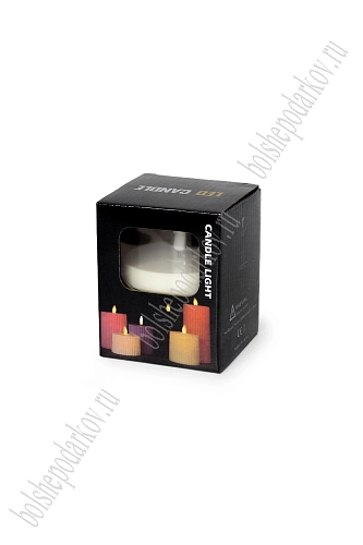 Свеча светодиодная на батарейках 8*8*10 см (1 шт) SF-8046, №1