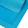 Фоамиран глиттерный А4, перламутровый 2 мм Premium (10 листов) SF-1956, бирюзовый