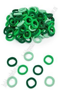 Резинки для волос 2 см (100 шт) SF-7505, ассорти №1