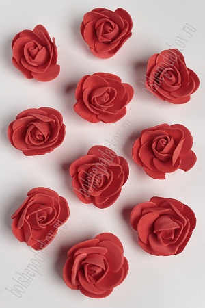 Головки цветов &quot;Роза&quot; мелкая 35 мм (100 шт) SF-2098, красный №6