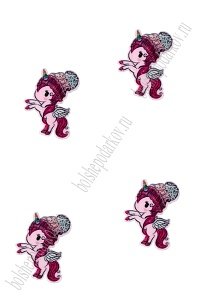 Кабошон-вырубка &quot;Единорожек&quot; 24*26 мм (10 шт) SF-3013, №5
