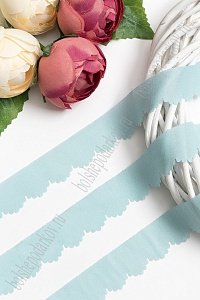 Лента шифоновая 3 см*1,4 м (5 шт) SF-5849, светло-голубой №46