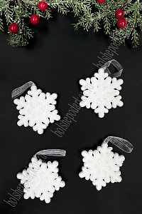 Новогодние украшения &quot;Снежинки&quot; 7 см (4 шт) SF-7550, №2