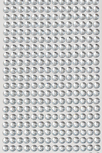 Стразы декоративные 6 мм (504 шт) SF-3177, серебро
