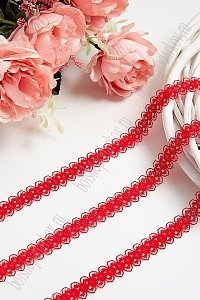 Кружево 1,5 см*600 ярд (SF-102) красный