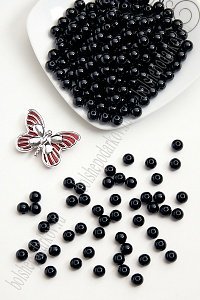 Бусинки пластиковые 8 мм*500 гр  (SF-2508) черный №32