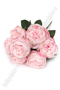Букет декоративный 42см "Пионовидные розы" (SF-8125) розовый