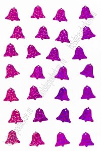 Пайетки &quot;Колокольчик&quot; 19*18 мм*500 гр (SF-3063), фукси