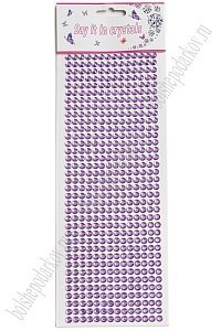 Стразы декоративные 6 мм (504 шт) SF-3177, сиреневый