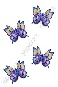 Лазерная вырубка из фетра "Бабочка" 5 см (10 шт) №010 несклеенная