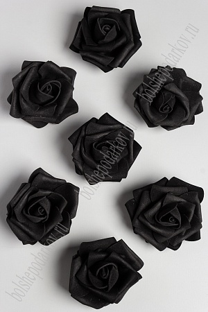 Головки цветов &quot;Роза&quot; 6 см (30 шт) SF-2101, черный