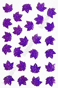 Пайетки "Лист кленовый" 23*23 мм*50 гр (SF-3062), фиолетовый